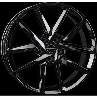 Afbeelding van BORBET 5 gat 18duim 108mm lichtmetalen Velg N glanzend zwart 497770