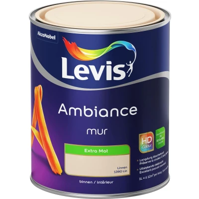 Afbeelding van Levis Ambiance muurverf extra mat 1l linnen