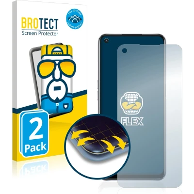 Afbeelding van BROTECT Screenprotector voor Oppo A54 5G Folie Beschermfolie transparant volledig dekking (2 Stuks)