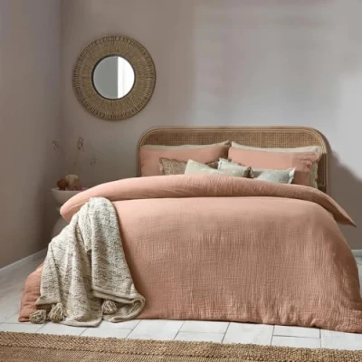 Afbeelding van Yard Lark Beddengoed van katoen, chiffon, roze klei