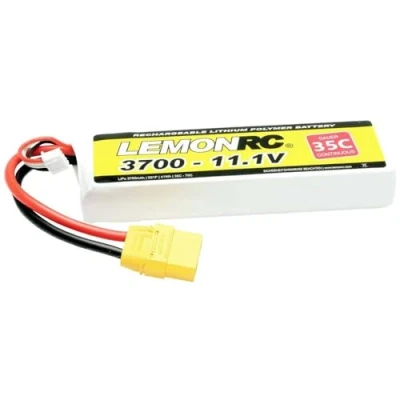 Afbeelding van LemonRC LiPo accupack 11.1 V 3700 mAh Aantal cellen: 3 35 C Softcase XT90