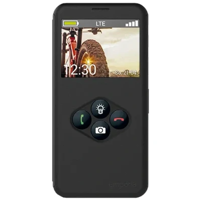 Afbeelding van Emporia Book Cover Smart Zwart (Emporia 5), Smartphonehoes,