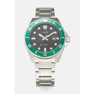 Afbeelding van Casio Watch Horloge, Heren, Maat: One Size, Silver green