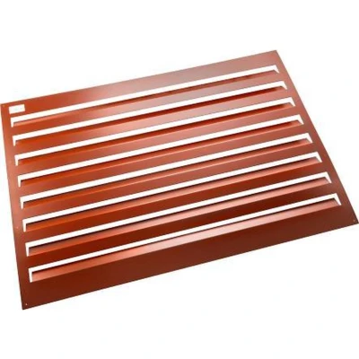 Afbeelding van Evolar achterplaat Large │ RAL 8004 steenrood. Artikelnr: EVO LOUVRE LR