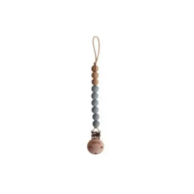 Afbeelding van Mushie Speenkoord Eva stone/wood