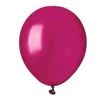Afbeelding van Ciao Set van 100 parelmoer ballonnen hoogwaardig natuurlijk latex, A50 (Ø 13 cm/5 inch), bordeauxrood
