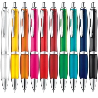 Afbeelding van ZENSCRIBE® Hoogwaardige ergonomische balpen, 20 stuks, antislip balpen voor eenvoudig en zacht schrijven, blauw meerkleurig