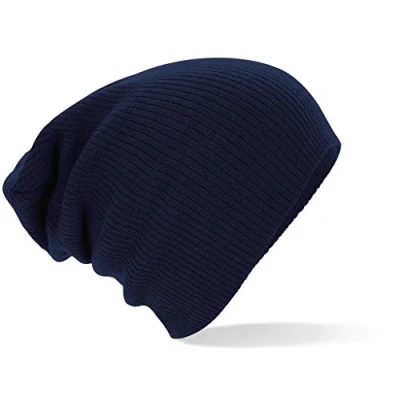 Afbeelding van Beechfield Slouch Beanie Blauw