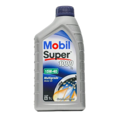 Afbeelding van Mobil Super 1000 X1 15W 40 1L Motorolie 150559 VOLKSWAGEN: Polo IV Hatchback, Golf 4, 5, AUDI: A3 Sportback, A6 C7 Avant