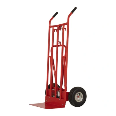 Afbeelding van Steekwagen rood + steunwiel.