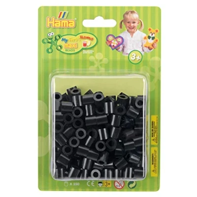 Afbeelding van Hama Strijkkralen Maxi Zwart, 250st.