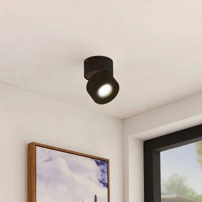 Afbeelding van Arcchio LED plafondlamp 1licht Aluminium H: 12.8 cm zwart Inclusief lichtbron