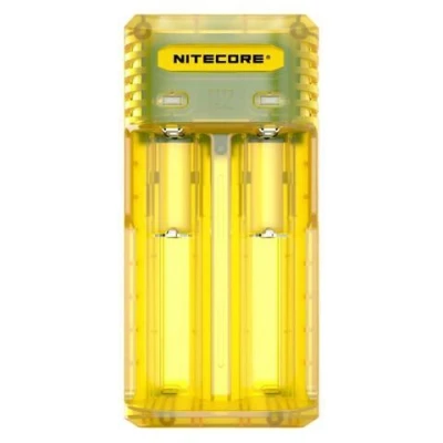 Afbeelding van NITECORE Q2 2 Bay 2A Snellader voor Li ion IMR Juicy Mango