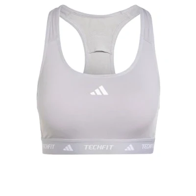 Afbeelding van adidas Performance Powerreact Techfit Sportbh met medium support, Dames, Maat: XXSxC D, Glory grey