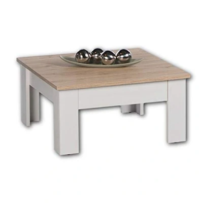 Afbeelding van Emob Salontafel Wit 78x78x40 cm