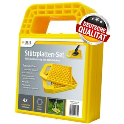 Afbeelding van Camco steunplaten set van 4 stuks, voor het borgen de zwengelsteun camper of caravan
