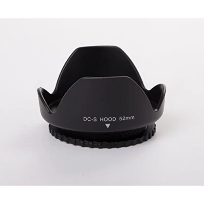 Afbeelding van vhbw Zonneklep voor lens 52 mm afdekking, zwart, kunststof, tulp