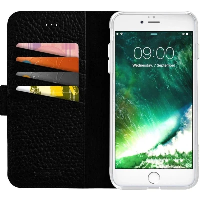 Afbeelding van Senza Exquisite Leather Wallet Apple iPhone 7 Plus/8 Plus Intense Black
