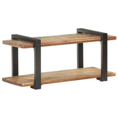 Afbeelding van Tv meubel 90x40x40 cm massief gerecycled hout