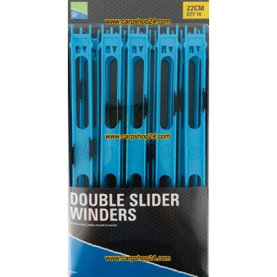 Afbeelding van Preston Double Slider Winders Maat : 22cm (Blue 10 pcs winders)