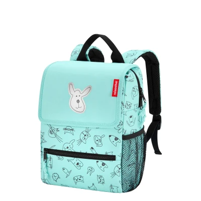 Afbeelding van Reisenthel Backpack Kids Rugzak Polyester 5L Cats&amp;Dogs Mint