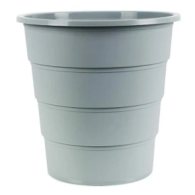 Afbeelding van Office Products 19054621 10 prullenbak, rond, 16 liter, kunststof, elegant en praktisch, 30,8 x 31 30 cm, grijs