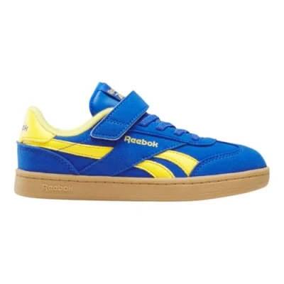 Afbeelding van Reebok Classic Smash EDGE Unisex Sneakers laag voor kinderen, Maat: 28, Optimumblue/goldenhaze/rgum Kunststof