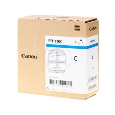 Image de Canon PFI 110 C 160 ml cyan original réservoir d&#039;encre pour imagePROGRAF TX 2000 2100 3000 3100 4000 4100