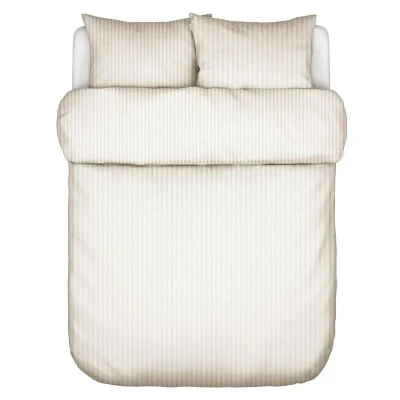 Afbeelding van MARC O&#039;POLO Classic Fine Stripe Dekbedovertrek Dark Sand Lits Jumeaux 240x200/220 cm