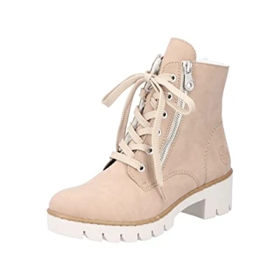 Afbeelding van Rieker Bikerlaarzen X5714, beige, 41 EU, Beige