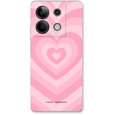 Afbeelding van Case Company® hoesje geschikt voor Xiaomi Redmi Note 13 5G Hart Roos Soft Cover Telefoonhoesje Bescherming aan alle Kanten en Schermrand