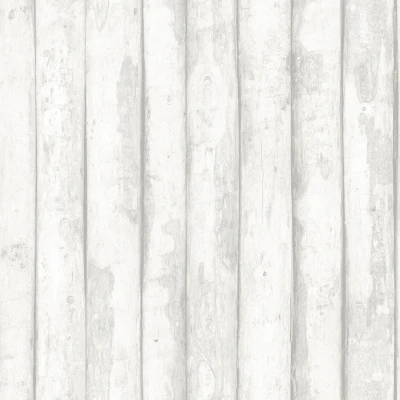 Afbeelding van Homestyle Behangpapier Houten Planken Behang Lichtgrijs 0,53 x 10 M.