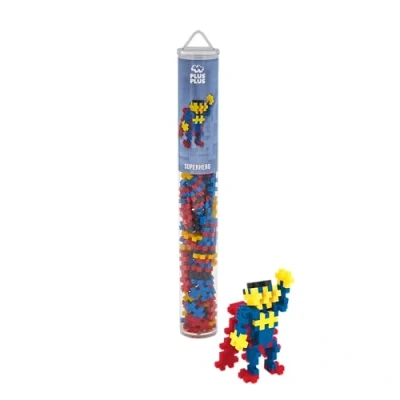 Image de Jeu de construction 100 pièces Plus Tube Super héro