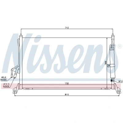 Afbeelding van Nissens Airco condensor 94930