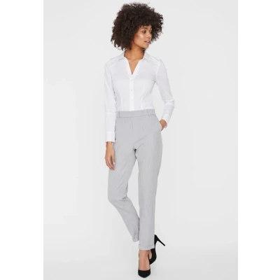 Afbeelding van Vero Moda Vmmaya MR Solid NOOS Broek, Dames, Maat: XSx30, Light grey melange