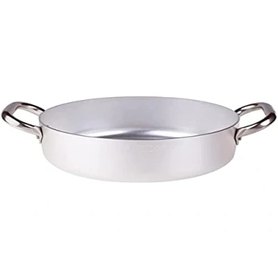 Afbeelding van Pentole Agnelli ALMA10630 Professionele aluminium steelpan, 3 mm, lage pan met 2 handgrepen, 7,4 l