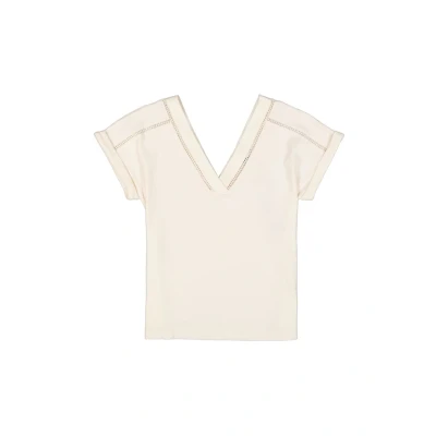 Afbeelding van GARCIA Tshirt Vhals Gebroken wit L