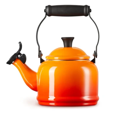 Afbeelding van Le Creuset Fluitketel Demi Oranjerood 1.1 liter inductie geschikt