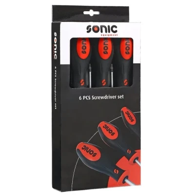 Afbeelding van SONIC 600619 Schroevendraaierset 6 TX T10, T15, T20, T25, T27, T30 Display (karton)