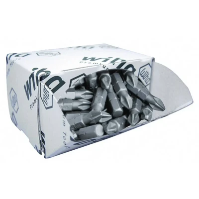 Afbeelding van Wiha 08058 Kruis bit PZ 3 Chroom vanadium staal C 6.3 50 stuk(s)