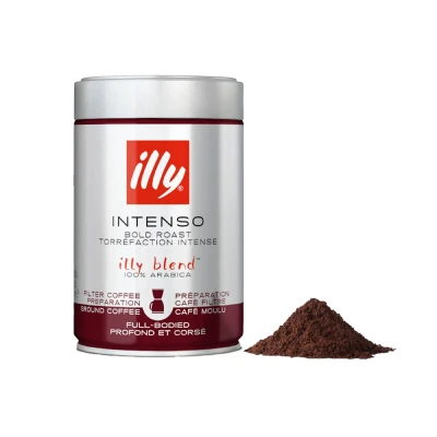Image de 2,64 de remise illy mouture filtre Intenso (Torréfaction Foncée) 1 pièce 250 g