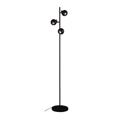 Afbeelding van Vloerlamp Bolero Zwart 3 Lichts GU 10