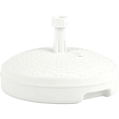 Afbeelding van Parasolvoet gevuld met zand/water 20 L kunststof rattan wit