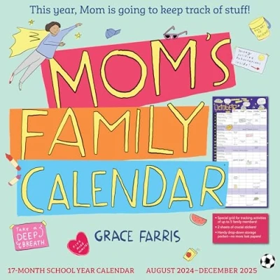 Afbeelding van Mom&#039;s Family Wall Calendar 2024 2025