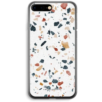 Afbeelding van Case Company® hoesje geschikt voor iPhone 7 PLUS Terrazzo N4 Soft Cover Telefoonhoesje Bescherming aan alle Kanten en Schermrand