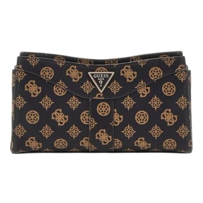 Afbeelding van GUESS Dorys Luxury Satchel Mocha Logo, logo