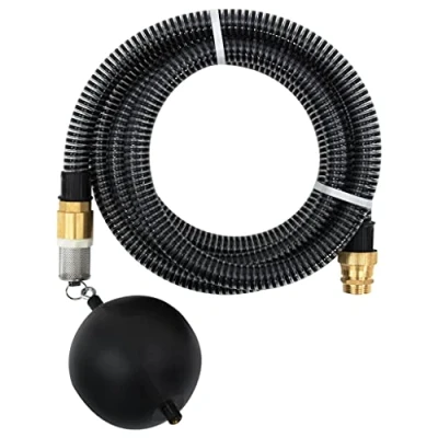 Afbeelding van Zuigslang met messing koppelingen 10 m 25 mm zwart