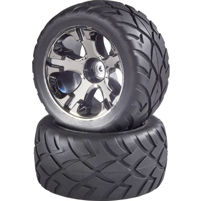Afbeelding van Reely 1:10 Truggy Complete wielen Street 5 spaaks Titaangrijs 2 stuk(s)