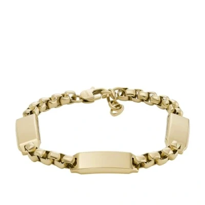 Afbeelding van FOSSIL Drew Herenarmband van Roestvrij staal met karabijnsluiting, staal, Gemstone vrij