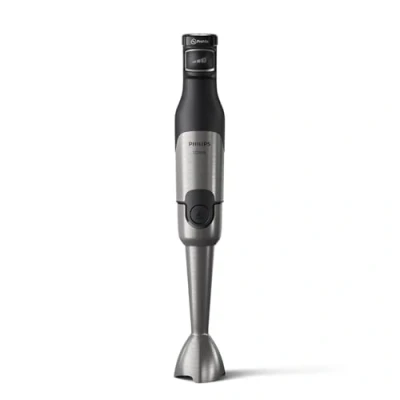 Image de Philips Mixeur Plongeant Series 5000 Inclus verre doseur,Puissance 1200W,Technologie ProMix, Indicateur de vitesse à LED, Contrôle sans effort, Conception compacte,Nettoyage facile,Noir (HR2681/00)